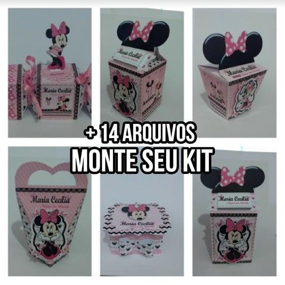 Arquivo de corte Minnie Rosa 2 STUDIO+ 14 ARQUIVOS