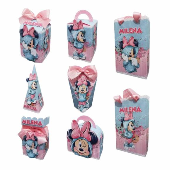 Arquivo de Corte Minnie Rosa Aquarela 1