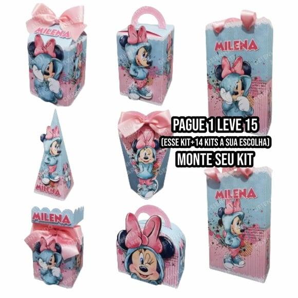 Arquivo de Corte Minnie Rosa Aquarela 1