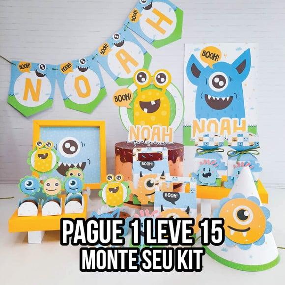 Arquivo de corte Monstrinhos STUDIO/PDF+14 ARQUIVOS