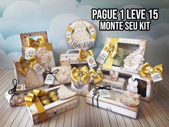Arquivo de corte Natal Dourado STUDIO/PDF +14 ARQUIVOS