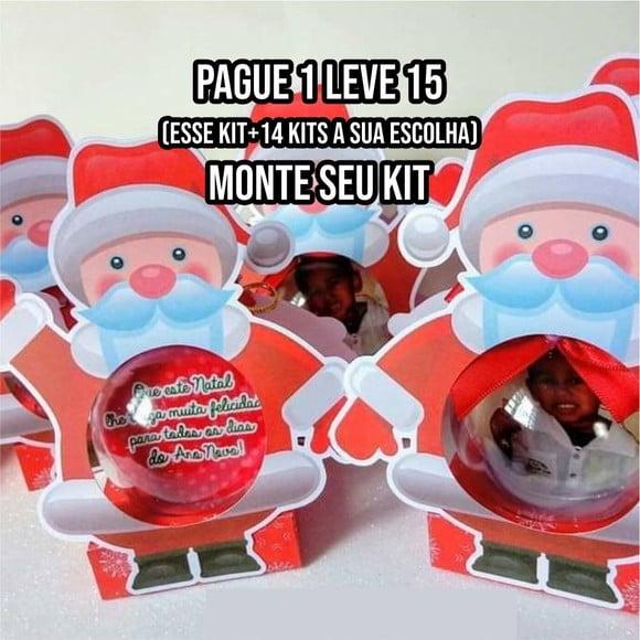 Arquivo de Corte Porta Bola Acrílica Natal 2 Silhouette
