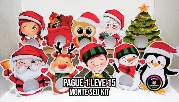 Arquivo de corte Porta bombom natal STUDIO/PDF+14 ARQUIVOS