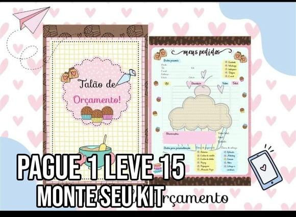 Arquivo de corte Talão de orçamento PDF+14 ARQUIVOS