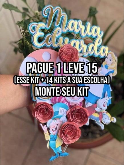 Arquivo de Corte Topo de Bolo Alice 2 Studio +14
