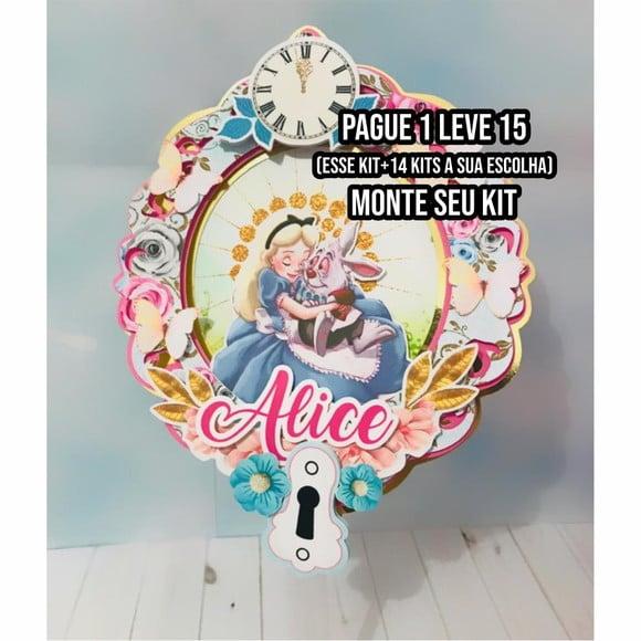 Arquivo de Corte Topo de Bolo Alice no País das Maravilhas 4