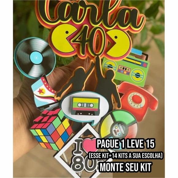 Arquivo de Corte Topo de Bolo Anos 80