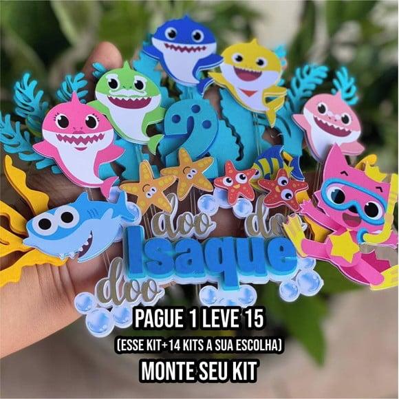 Arquivo de Corte Topo de Bolo Baby Shark