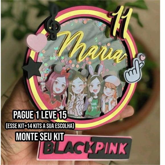 Arquivo de Corte Topo de Bolo Black Pink