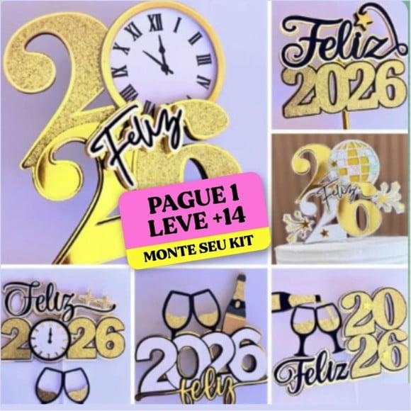 Arquivo de Corte Topo de Bolo Feliz 2026