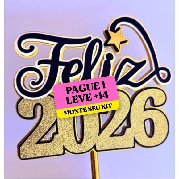 Arquivo de Corte Topo de Bolo Feliz 2026 2