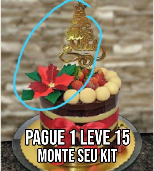 Arquivo de corte Topo de bolo Feliz natal 1 STUDIO +14
