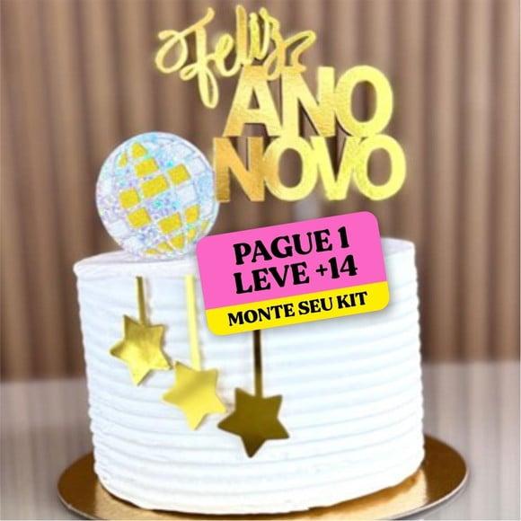 Arquivo de Corte Topo de Bolo Feliz Ano Novo 5