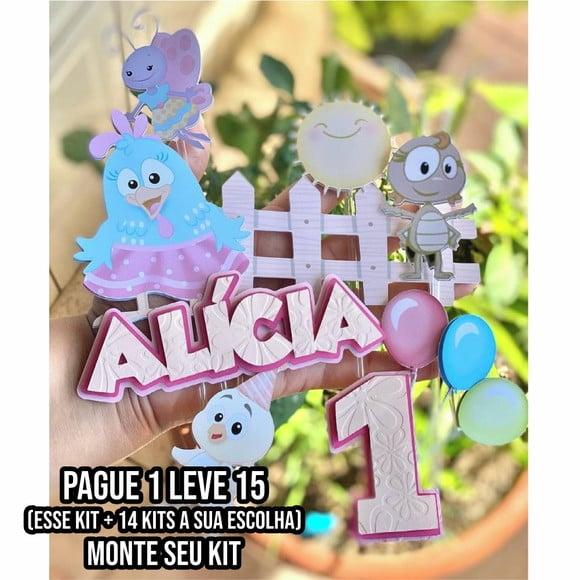 Arquivo de Corte Topo de Bolo Galinha Pintadinha Candy 1