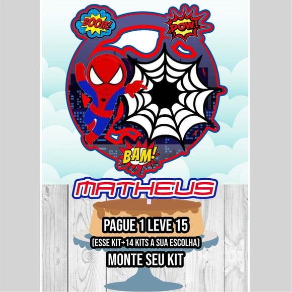 Arquivo de Corte Topo de Bolo Homem Aranha 1