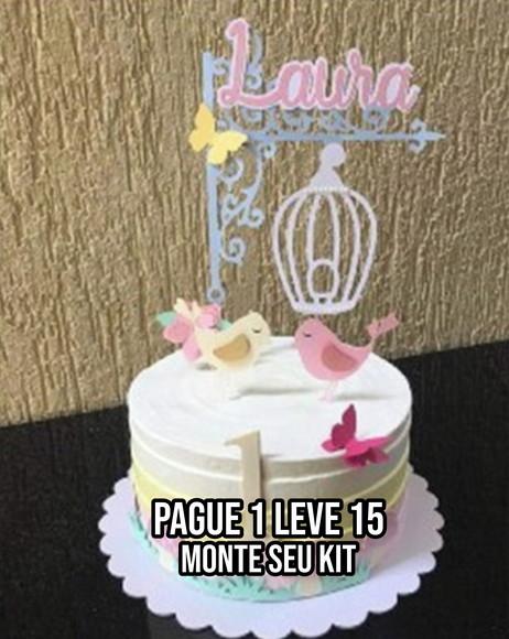 Arquivo de corte Topo de bolo Jardim Encantado 3 STUDIO+14