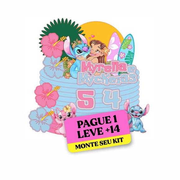 Arquivo de Corte Topo de Bolo Lilo e Stitch 2