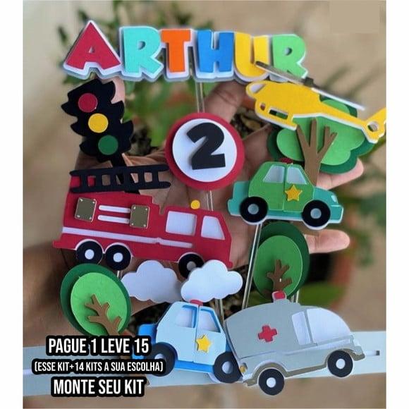 Arquivo de Corte Topo de Bolo Meios de Transporte