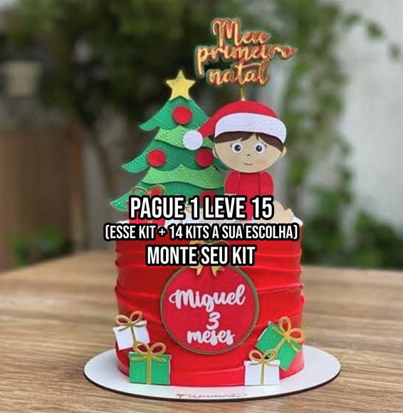 Arquivo de Corte Topo de Bolo Meu Primeiro Natal Studio+14