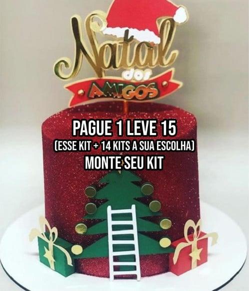 Arquivo de Corte Topo de Bolo Natal com os Amigos +14
