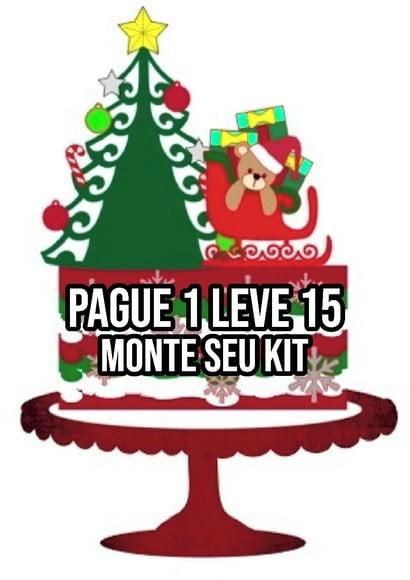 Arquivo de corte Topo de bolo Natal Ursinho 2 STUDIO +14 ARQ