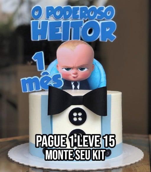 Arquivo de corte Topo de bolo O poderoso Chefinho STUDIO+14