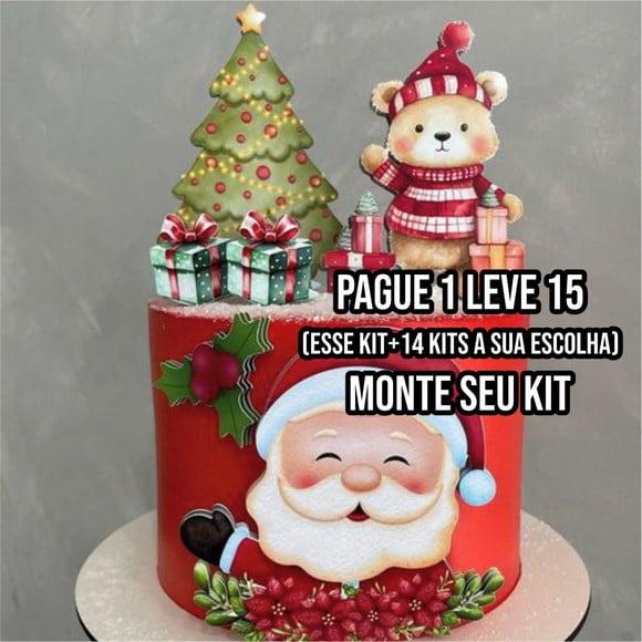 Arquivo de Corte Topo de Bolo Papai Noel 13