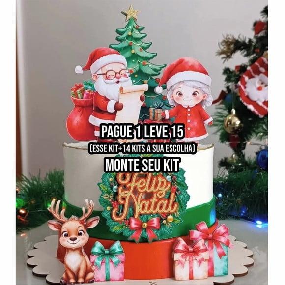 Arquivo de Corte Topo de Bolo Papai Noel 17