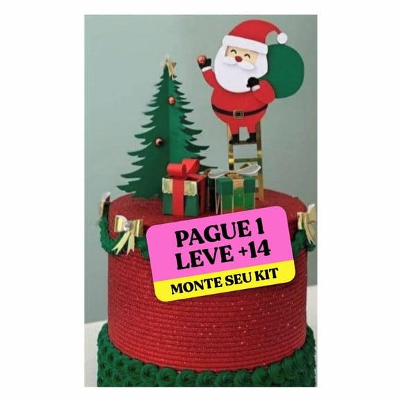 Arquivo de Corte Topo de Bolo Papai Noel 2