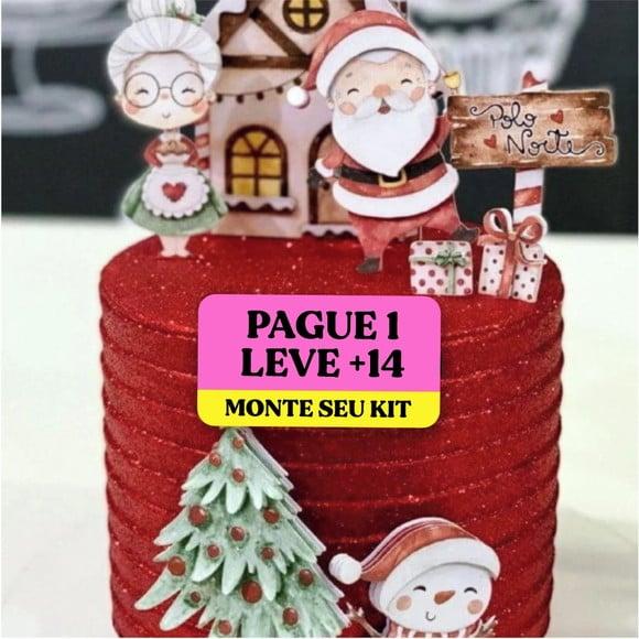 Arquivo de Corte Topo de Bolo Papai Noel 18