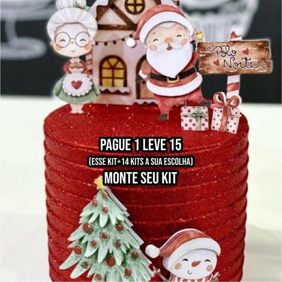 Arquivo de Corte Topo de Bolo Papai Noel 18