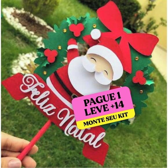 Arquivo de corte Topo de bolo Papai Noel em Camadas STUDIO