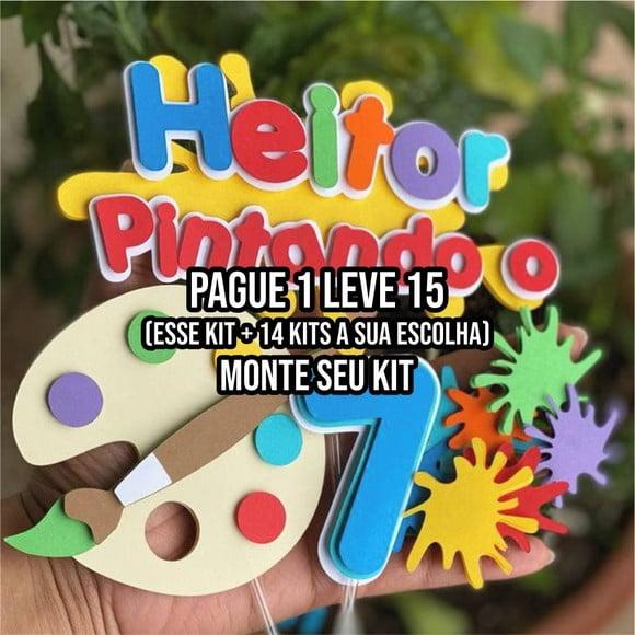 Arquivo de Corte Topo de Bolo Pintando o Sete 1