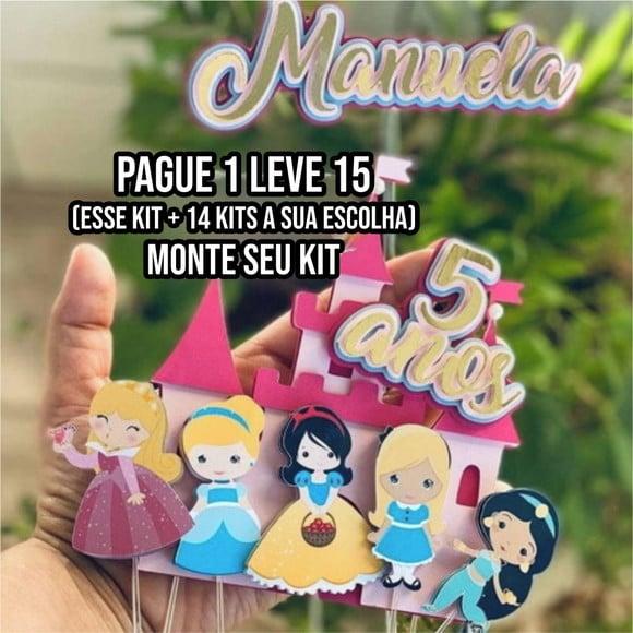 Arquivo de Corte Topo de Bolo Princesas Disney 1