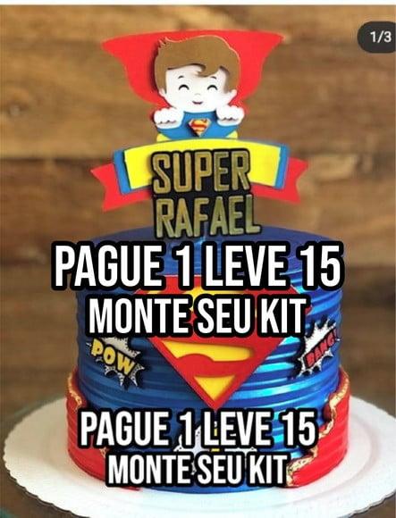 Arquivo de corte topo de bolo Super Homem STUDIO+14