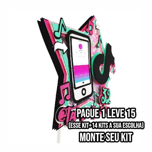 Arquivo de Corte Topo de Bolo Tik Tok 2