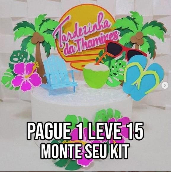Arquivo de corte Topo de bolo Tardezinha Camadas STUDIO +14