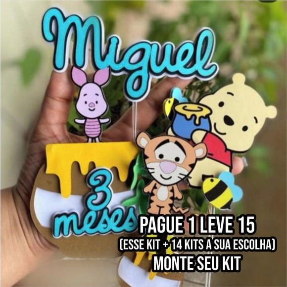 Arquivo de Corte Topo de Bolo Ursinho Pooh 2