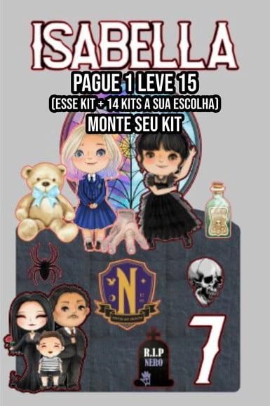 Arquivo de Corte Topo de Bolo Wandinha 2 Studio+14