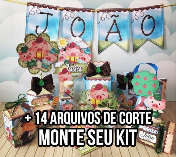 Arquivo de corte Três Porquinhos STUDIO E PDF +14 ARQUIVOS