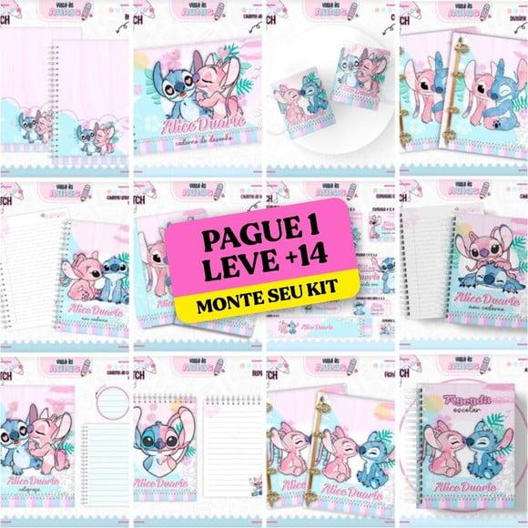 Arquivo de Corte Volta às Aulas Stitch e Angel 2
