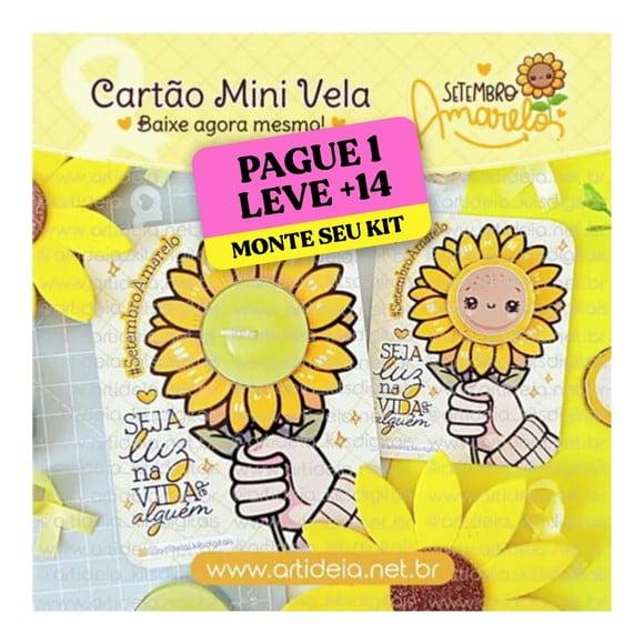 Arquivo Digital Cartão Mini Vela Setembro Amarelo