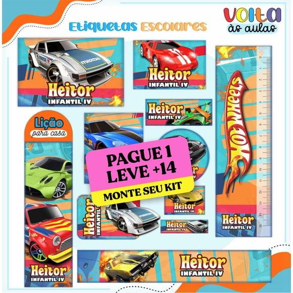 Arquivo Digital Etiqueta Escolar Hotweels 1