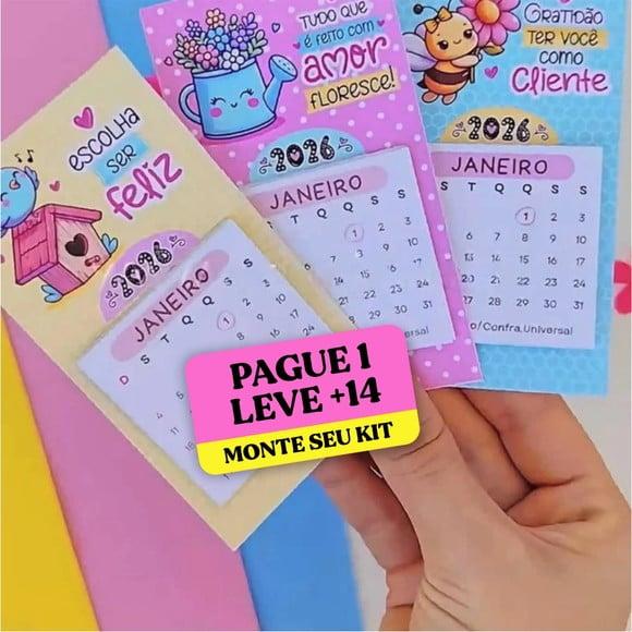 Arquivo Digital Mini Calendário Motivacional 2026