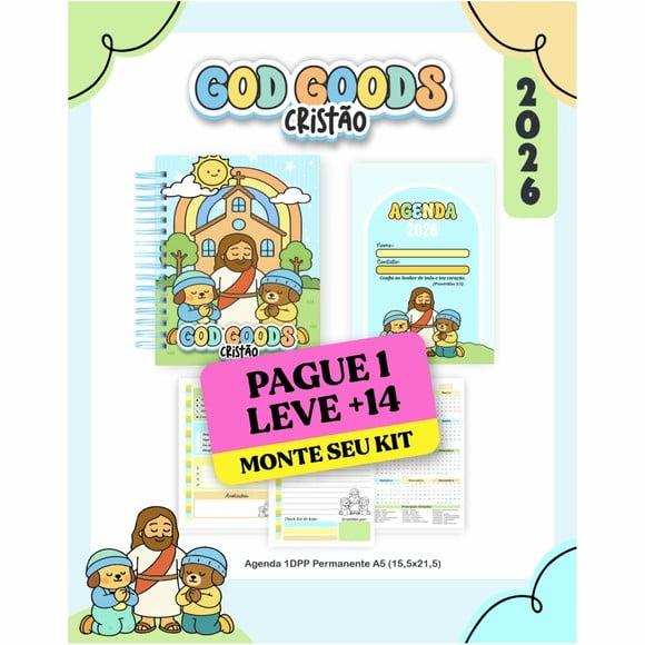 Arquivo Digital Volta às Aulas Bobbie Goods Cristão Menino
