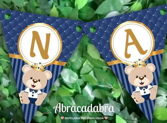 Bandeirola Digital Ursinho Príncipe