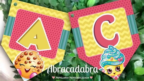 Bandeirola Digital Shopkins