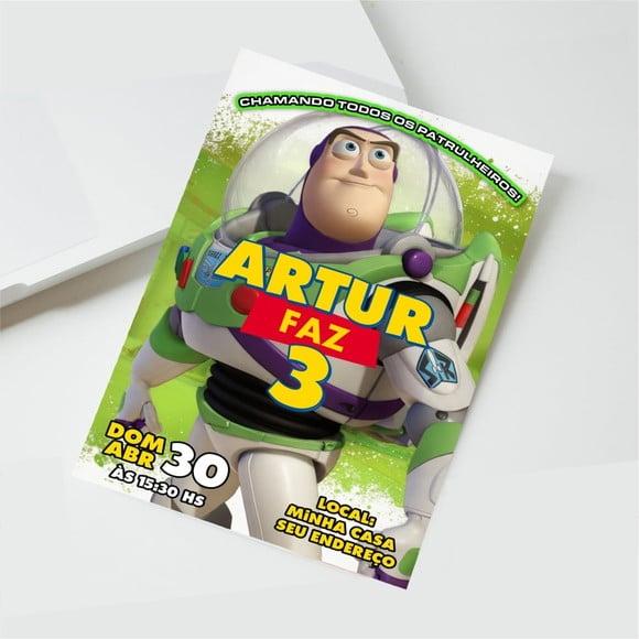 Convite Buzz Lightyear Digital