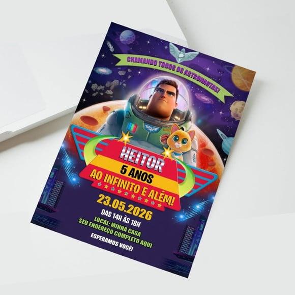 Convite Buzz Lightyear Digital