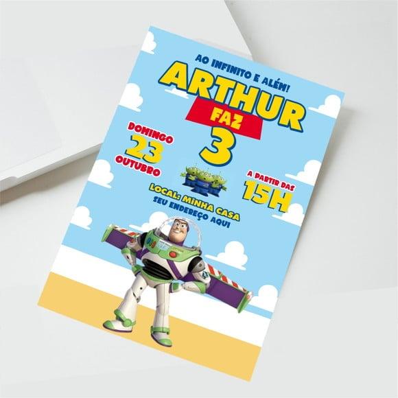 Convite Buzz Lightyear Digital